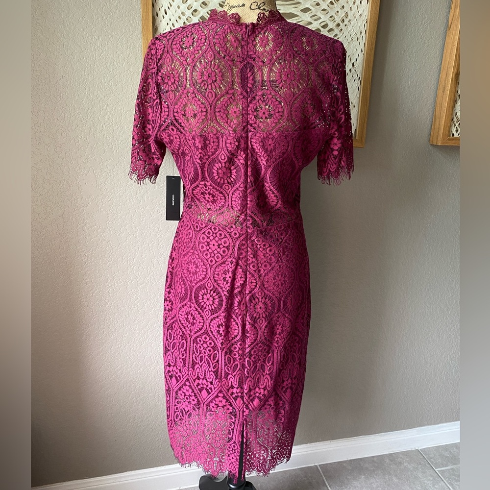 Lulus sheer lace midi dress - Picture 4 of 6